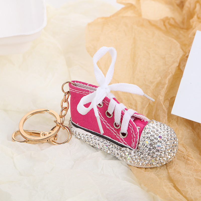 Wholesale Crystal Shoe Pendant Metal Car Key Pendant